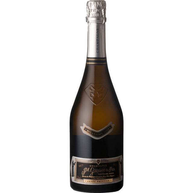 This fine, vintage Champagne is from a terrific small producer who neighbours Dom Pérignon and Taittinger. Complex aromas of dried fruits and hazelnuts lead to an elegant palate of citrus blossom, greengage and honey, with beautiful balance and a silky finish.