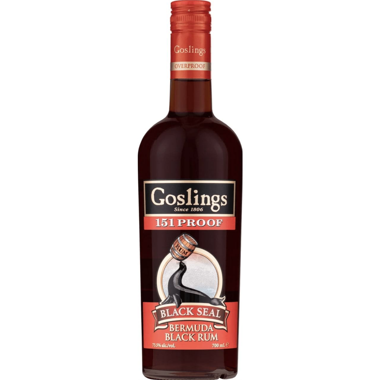 Gosling's Black Seal Overproof 151 Rum - Suburban BottleStore