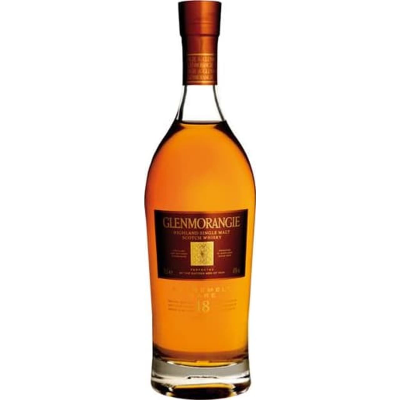 The 18 Years Old is a single malt Scotch whisky of serious distinction. Once it has spent fifteen years maturing in American white oak casks approximately 30% is transferred into Spanish Oloroso casks to spend a further three years maturing. Then, when both elements have reached 18 years, they blend them back together to create a whisky with a rich bouquet and full, rounded flavour.