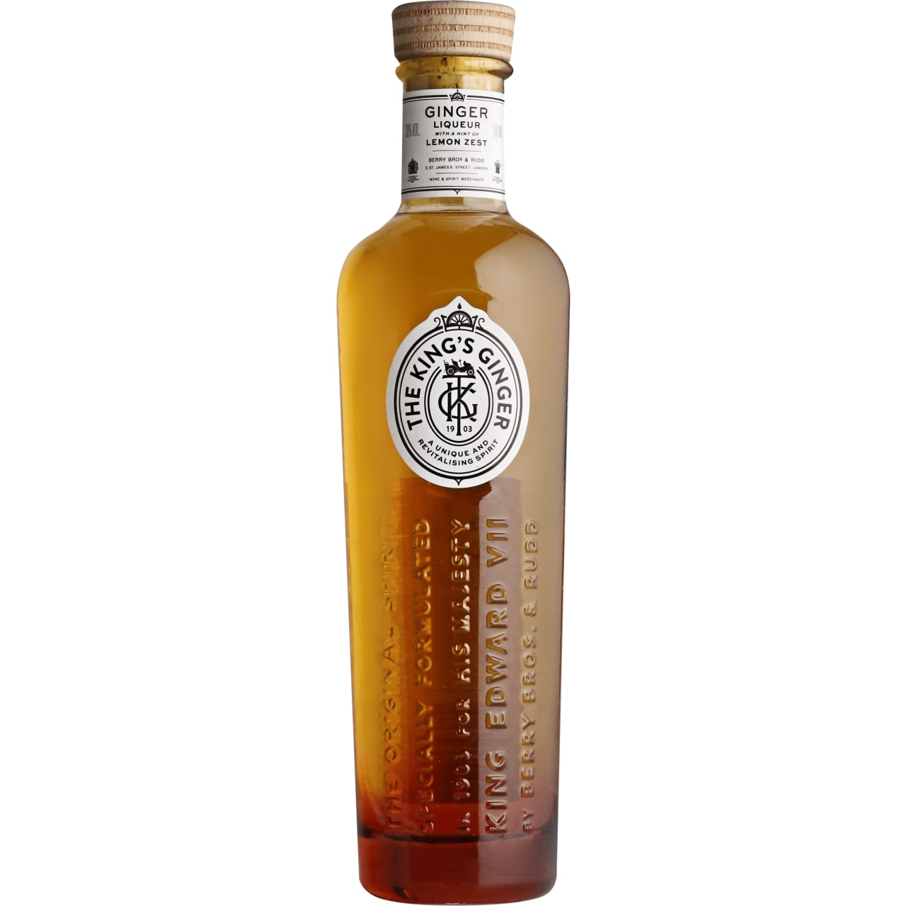 The King’s Ginger is a liqueur created by the careful maceration of ginger root, enlivened by the judicious addition of citrus in the form of lemon oil.