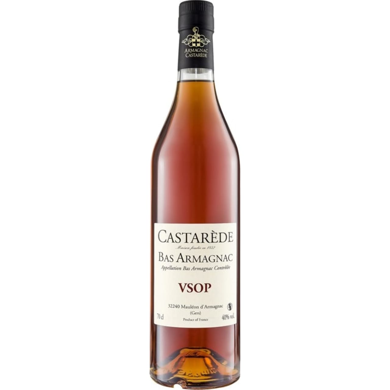 The VSOP is aged for eight years, twice the legal minimum, and is fruity and lightly spicy with notes of coconut, walnut and honey.