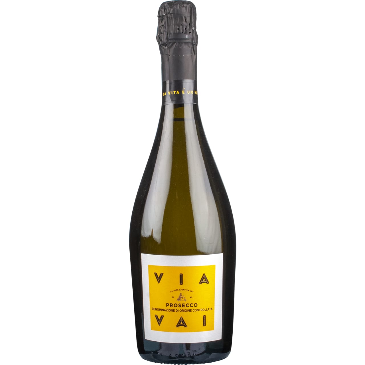 Lively Prosecco, fragrant with white flowers, with a delicate lemon and lime tang in the mouth.
