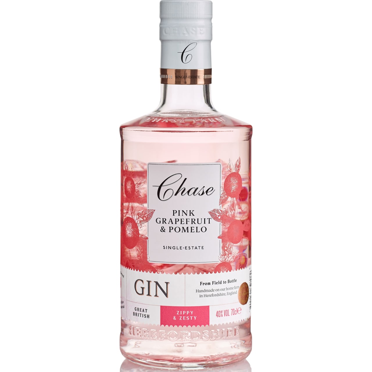 This zippy and zesty pink gin is bursting with grapefruit freshness, juniper and lime.