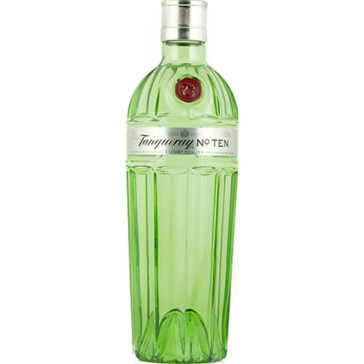 Tanqueray No. Ten Gin is distilled four times with Tanqueray's standard gin botanicals of refreshing juniper, peppery coriander, aromatic angelica and sweet liquorice.