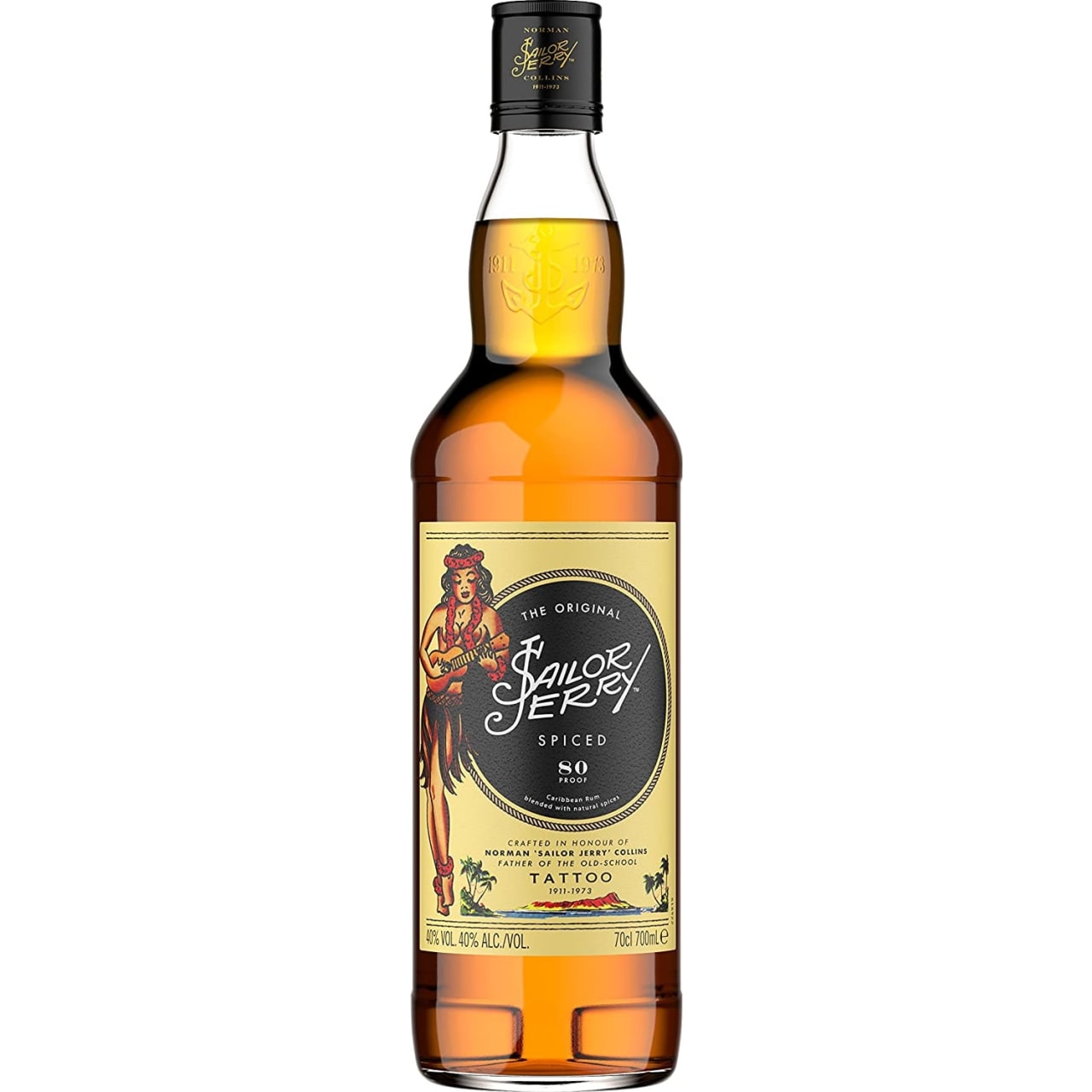 Reflecting the legacy of the great American tattoo master Norman "Sailor Jerry" Collins himself, this rum is strong but goes down smooth.