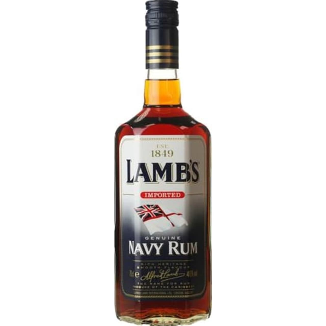 A Caribbean blend of eighteen rums from various islands including Trinidad and Guyana, Lamb's is a dark, tannic, traditional Navy rum.