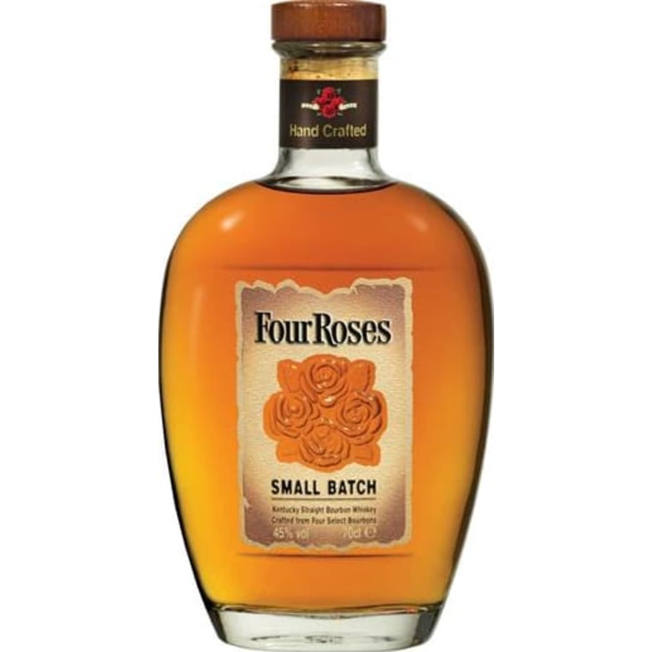 Delightfully mellow and perfectly balanced, Four Roses Small Batch Bourbon is a shining example of well-married American whiskey.