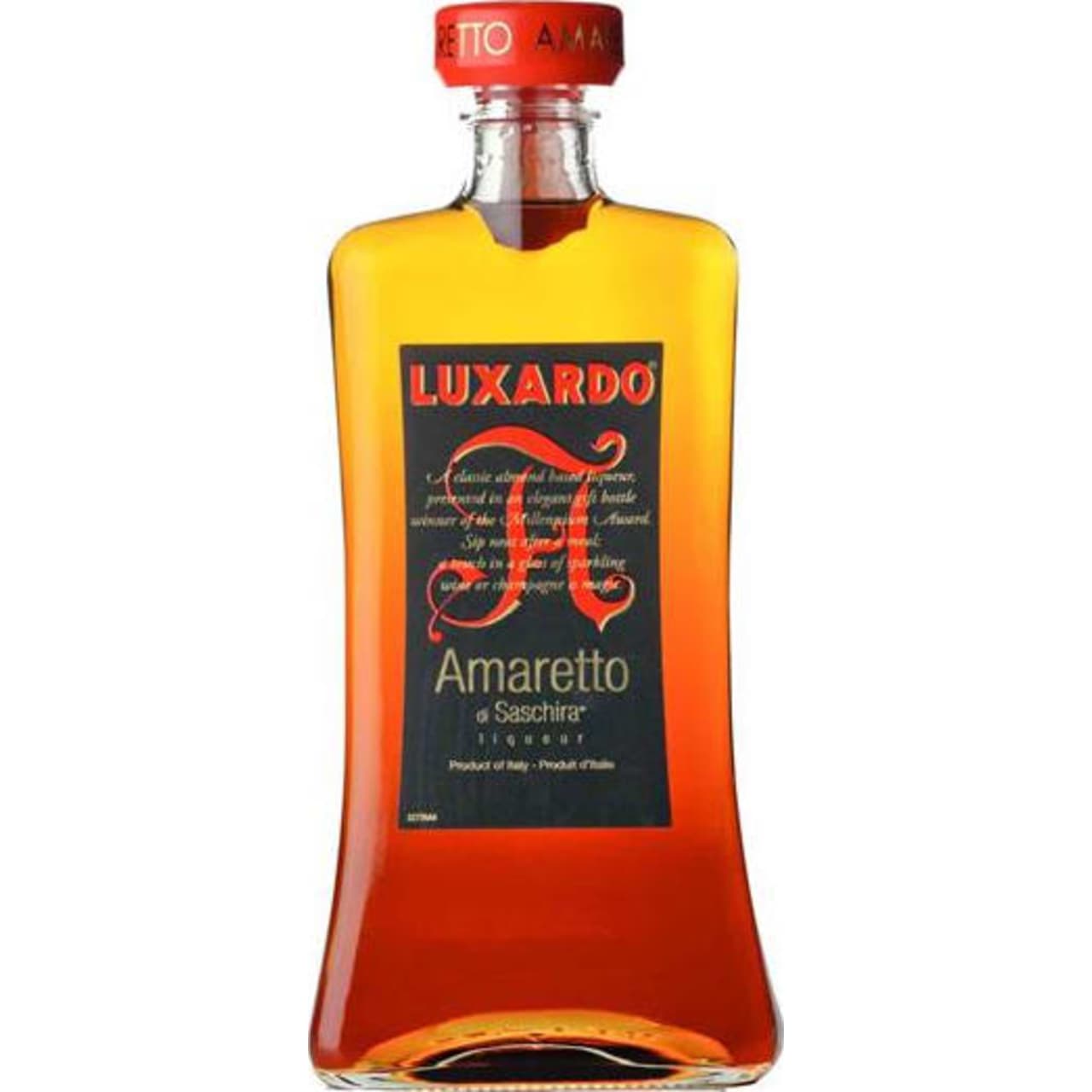 With its hint of vanilla and elegant new bottle, Luxardo Amaretto di Saschira Liqueur is luxurious amaretto, with a drier note and lingering almond flavours.