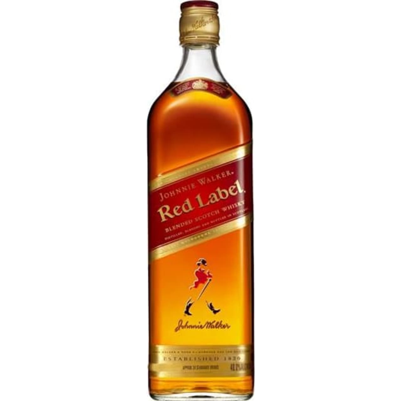 Johnnie Walker Red Label is crackling with spice and bursting with vibrant, smoky flavours. It excites the palate with the unmistakable zing of aromatic spices, cinnamon and pepper, fizzing over the center of your tongue. There's a suggestion of fruity sweetness, like fresh apple, before the Johnnie Walker signature of a long, lingering, smoky finish.