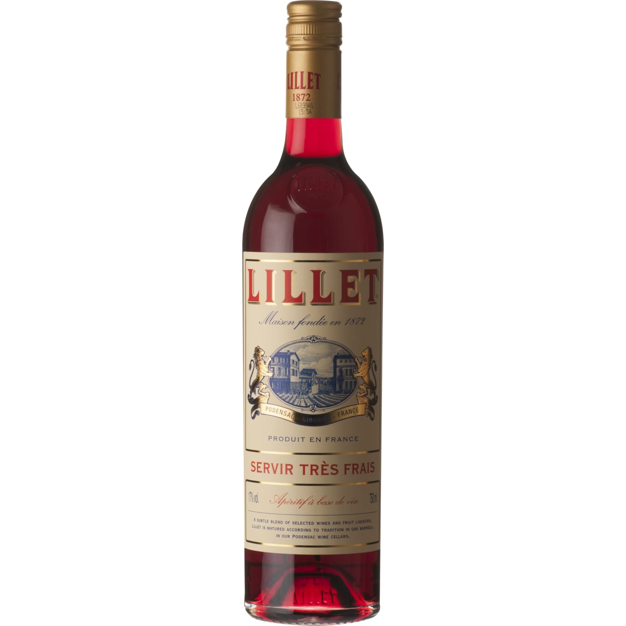 Lillet Rouge is a subtle blend of carefully selected wines (Merlot and Cabernot Sauvignon) and fruit and Quinquina infusions.