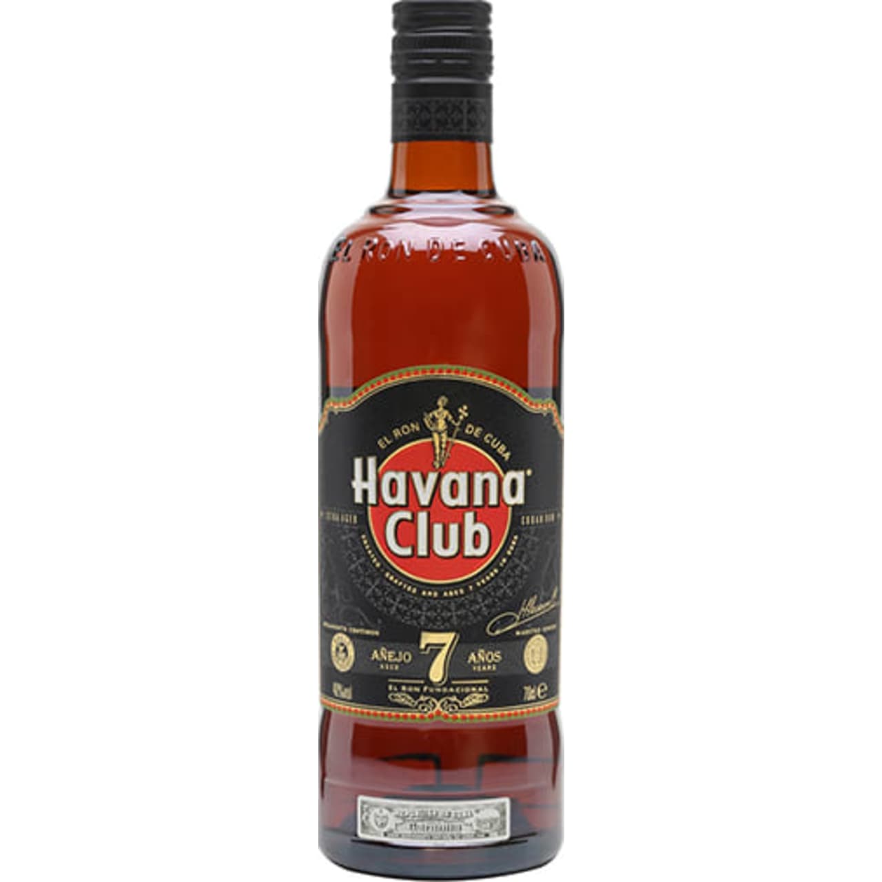This dark rum, matured in ex-Bourbon barrels, showcases the rich natural flavours of Cuba. The liquid unveils the tastes of the Cuban terroir: aromatic tobacco, sweet tropical fruits, molasses, spices, and vanilla from the continuous ageing process, enhanced by the slow release of aromas.