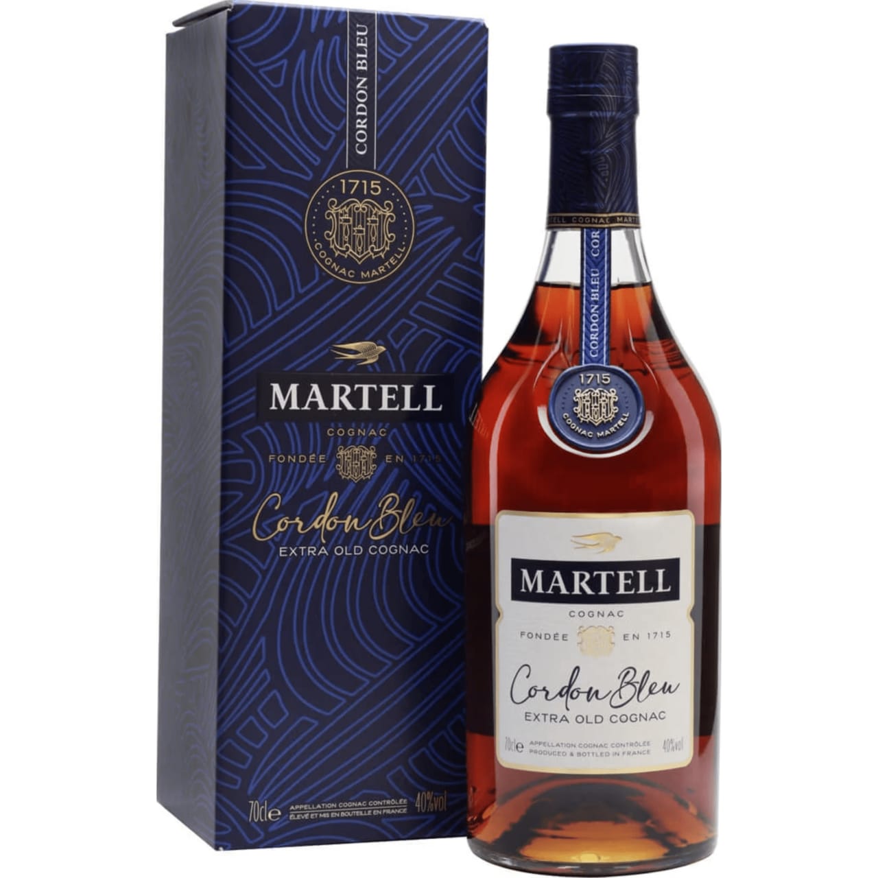 Created in 1912 by Edouard Martell and first launched at the renowned Hotel de Paris in Monaco. Cordon Bleu was the first post-phylloxera cognac to be released by Martell and is something of a flagship for the brand, characterising the 'typical' house style of Martell Cognac.