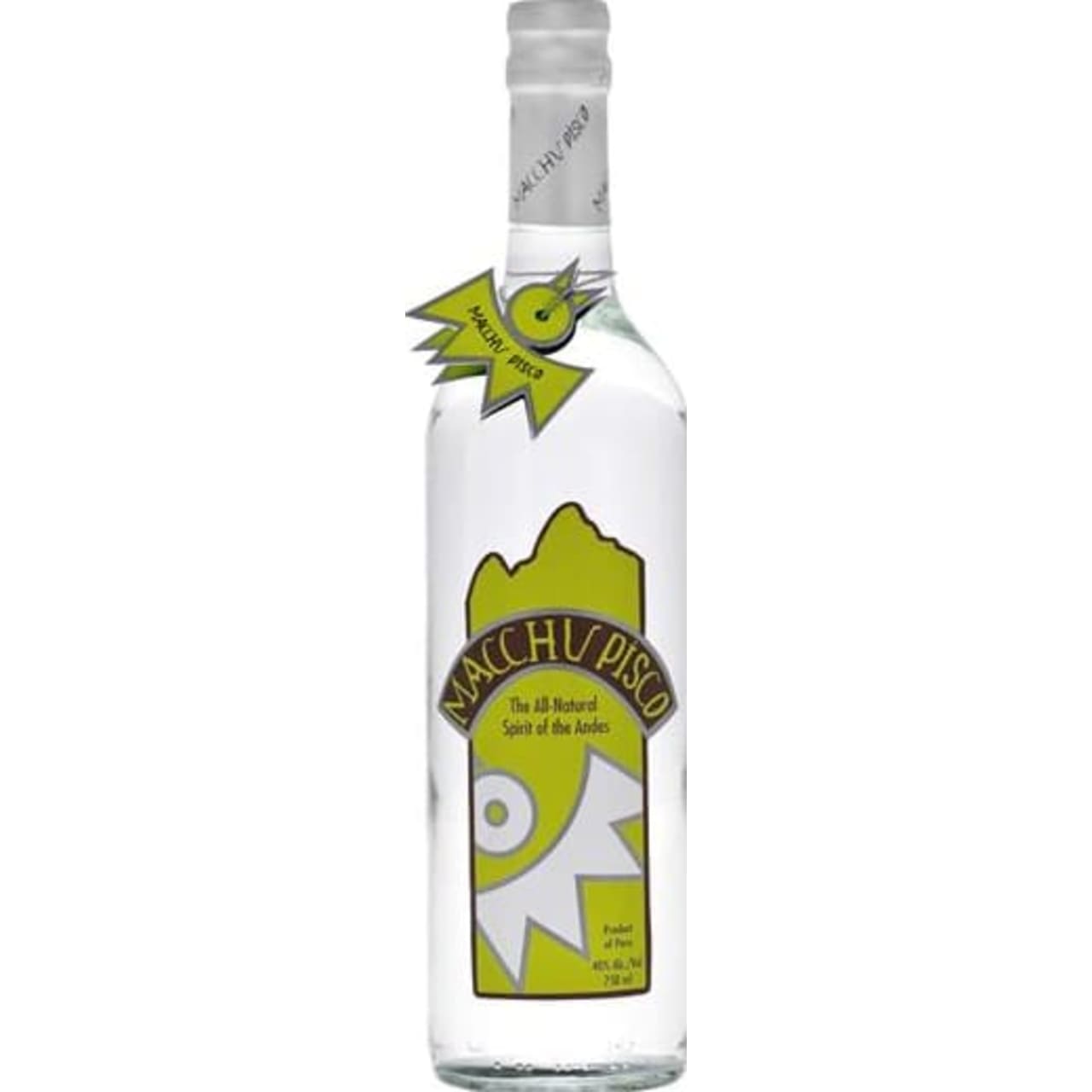 Macchu Pisco is a Peruvian pisco made from Quebranta grapes and then rested for one year to allow the spirit to mellow and reveal its true character.