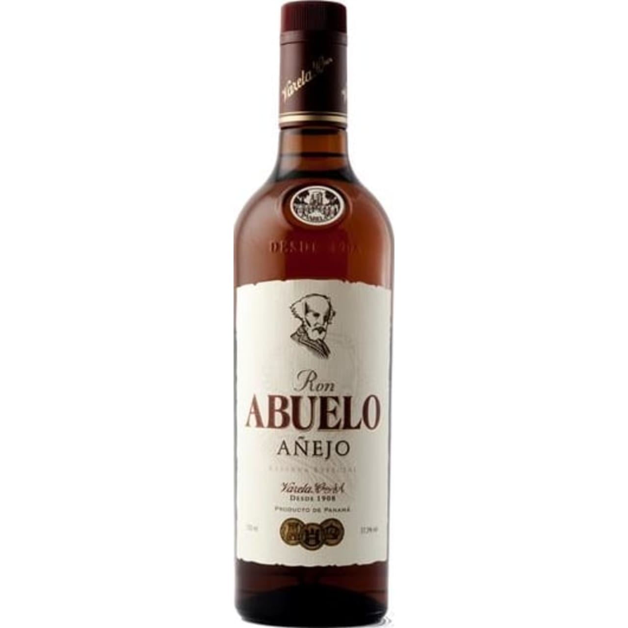 A 5 year old Panamanian rum from Ron Abuelo. It is made at Varela-Hermanos, which is a third generation family distillery that grows its own sugar cane and ages its rum in white oak barrels.