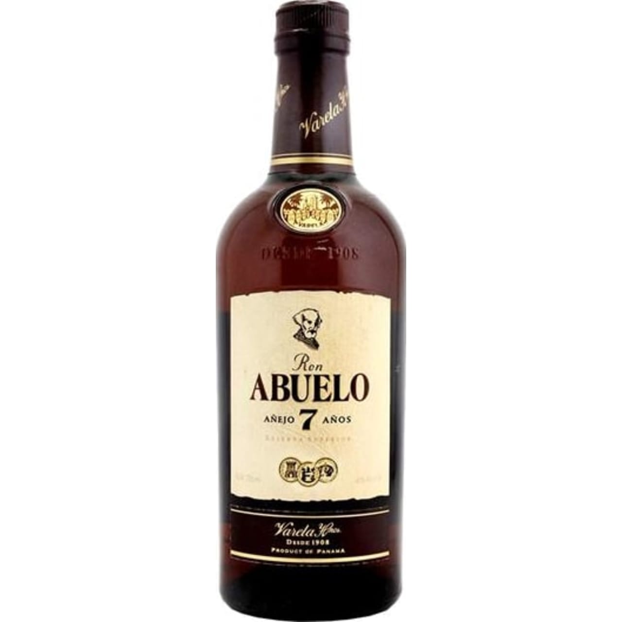 Ron Abuelo Añejo 7 years old rum is the result of passion for producing the best rum. It's produced from the fermentation of cane molasses, aged for 7 years in small white oak barrels, carefully selected for this product.