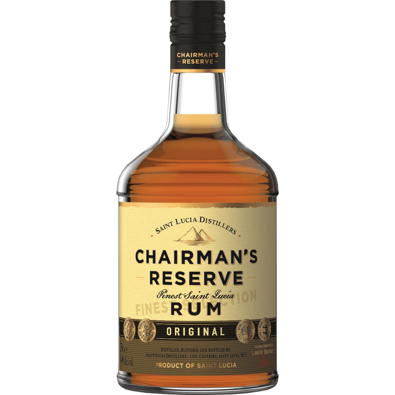Rich dark amber in colour, with aromas of cooked banana, caramelised fruits and spicy oak derived vanilla, Chairman's Reserve St Lucia Rum is delicious on the rocks in a Daiquiri.