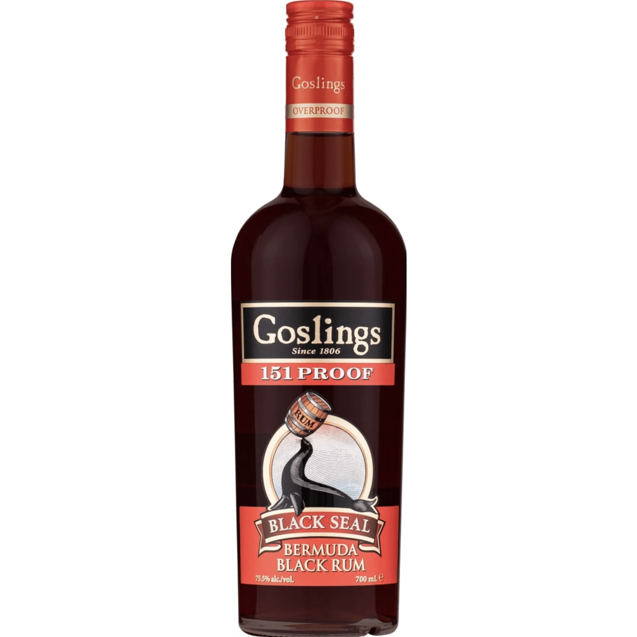Gosling Black Seal 151 is a full-flavoured dark rum that has the additional benefit of oak barrels which have been used to age bourbon. It stands out against other rums of the region because of its caramelised flavour and the bourbon notes that the oak casks offer.
