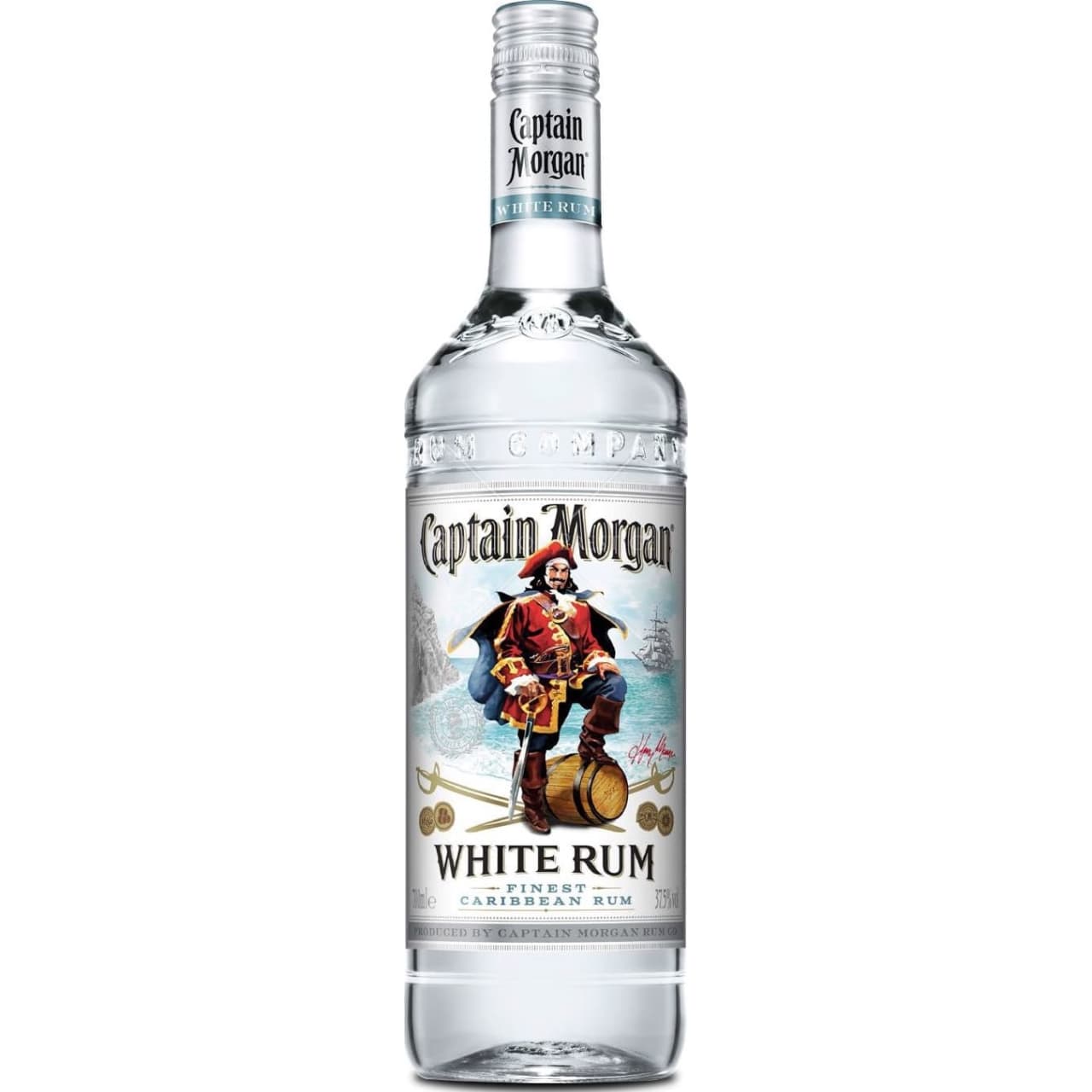 Captain Morgan White Rum is created from the finest of Caribbean rums and has a crisp, clean and refreshing taste.