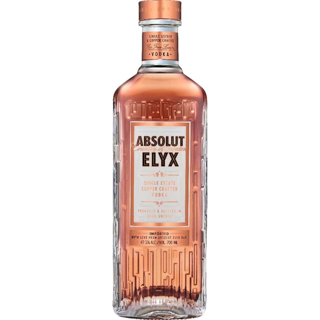 Crafted from single estate wheat and manually distilled in an authentic 1921 copper still, this vodka, the finest expression of Absolut, is defined by its exceptional purity and silky texture.