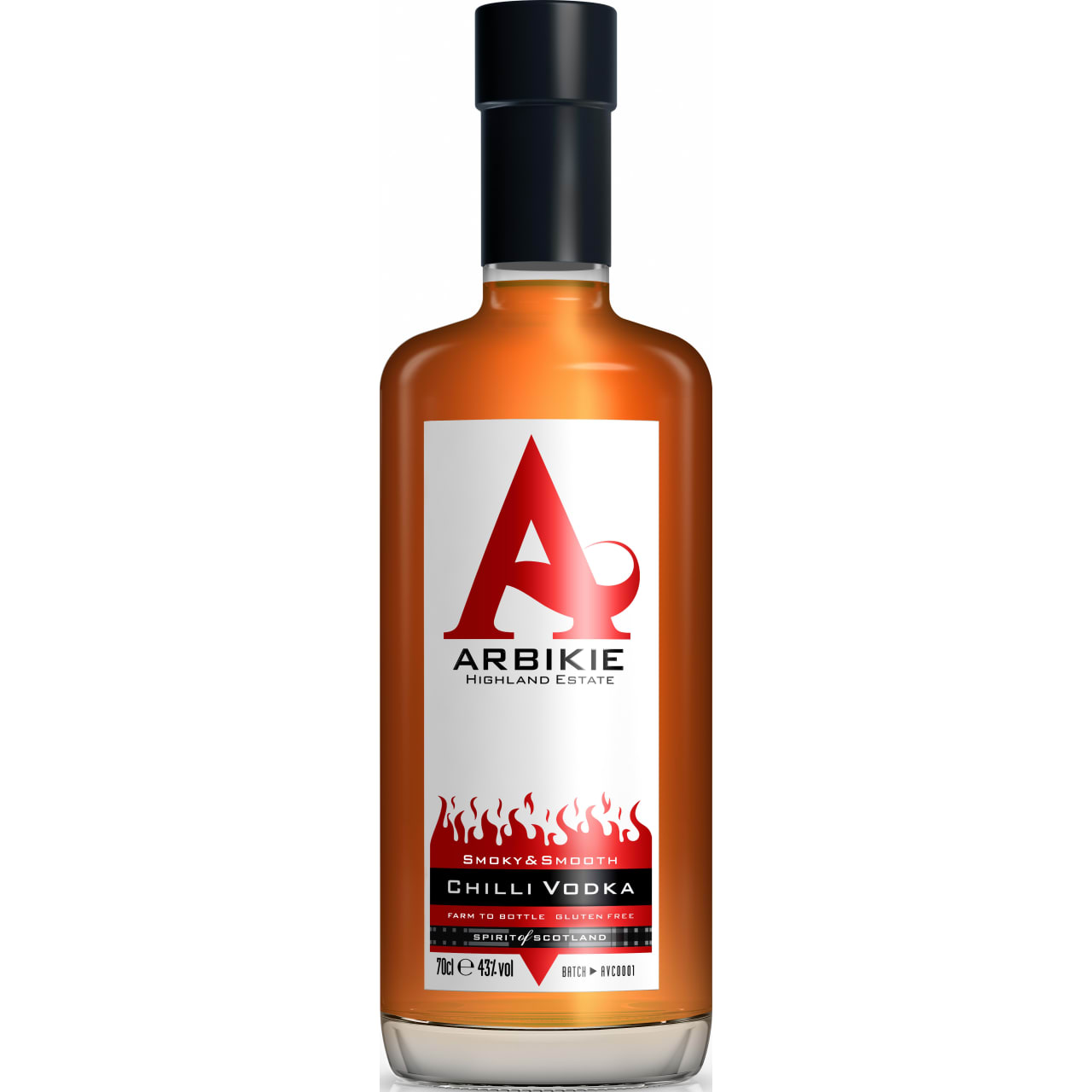 Arbikie Chilli Vodka captures the smokiness of the chipotle and the earthiness of the potato vodka to create a perfect blend of spice and flavour.