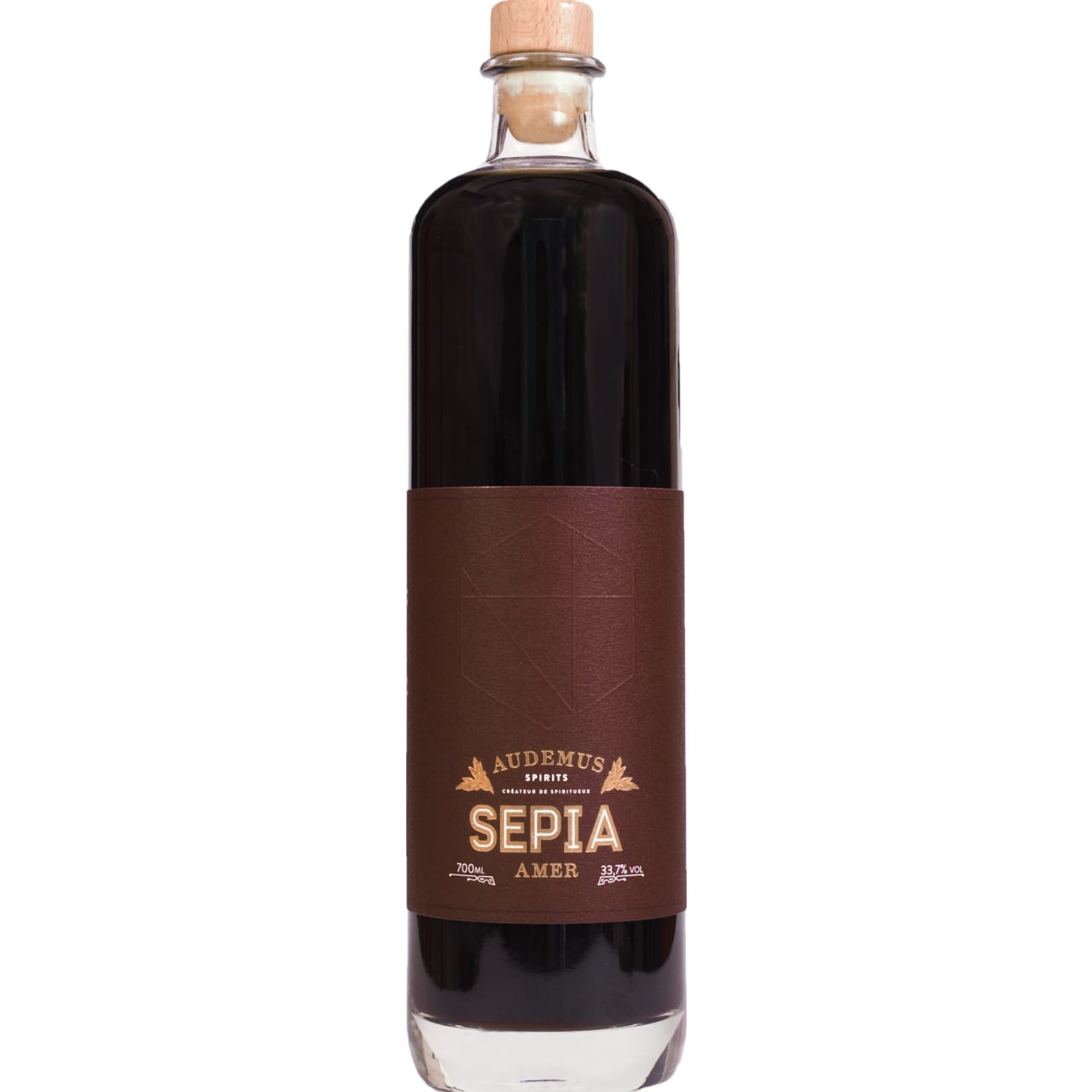 A rich, dark and complex addition to the Audemus stable, Sepia is a traditional Italian Amer with a bit of modern thinking. A blend of chicory, orange and myrtle, along with the traditional 'secret blend of herbs and spices'.