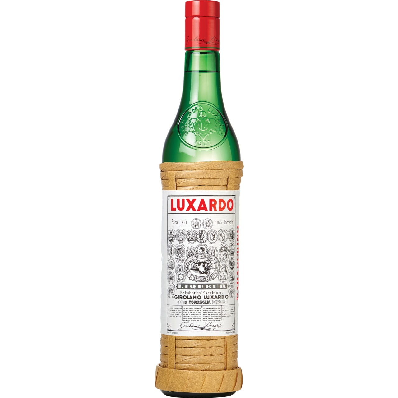 Luxardo Maraschino Liqueur is a speciality from Venice in Northern Italy. The distillate obtained from Maraska cherries has a light colour and a very intense aroma.