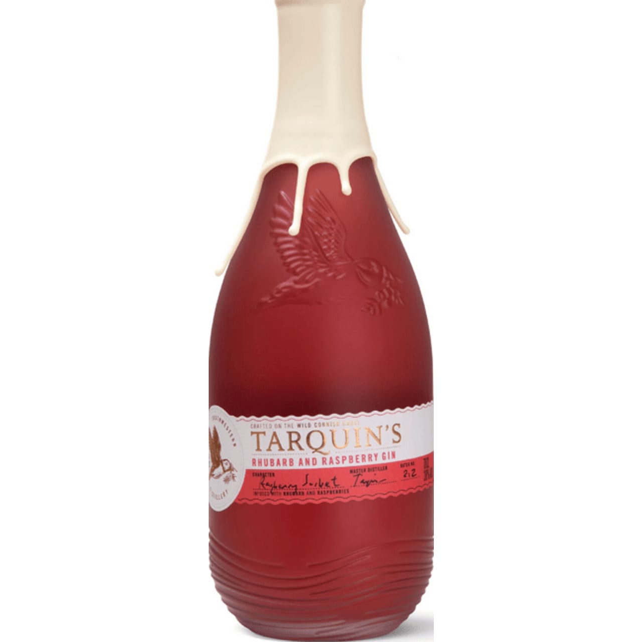 Tarquin's Rhubarb and Raspberry Gin is lovingly infused with the most delicious fresh pressed rhubarb and raspberries to give this special gin its beautiful blush.