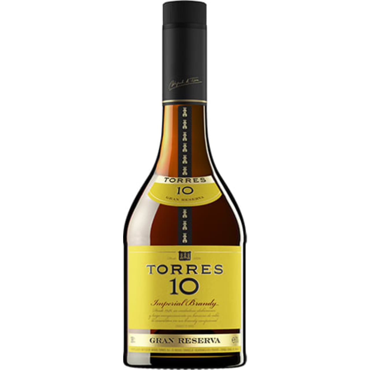 Torres 10 is a solera aged Spanish brandy aged using a solera and features a rich, intense bouquet.