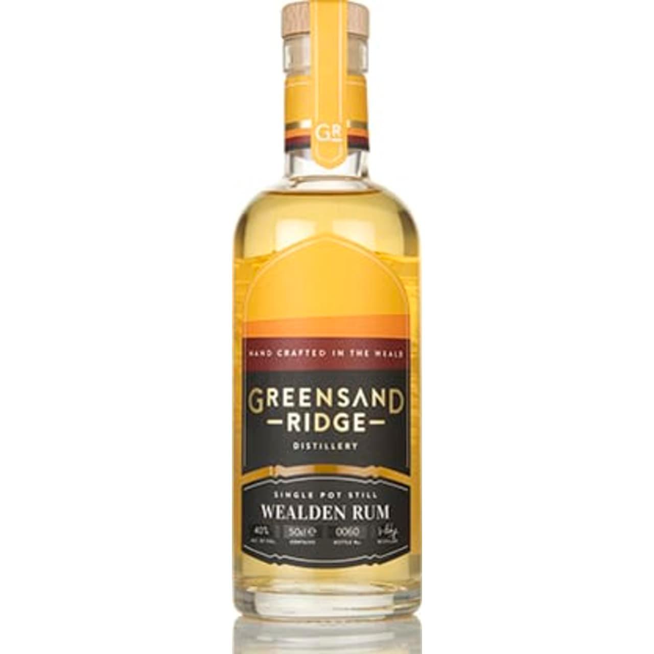 Greensand Ridge Wealden Rum has a floral nose, giving way to subtle honeycomb and roast cobnuts on the palate. There's a long finish with raisin and oak in the finish and a sweet, full mouthfeel.