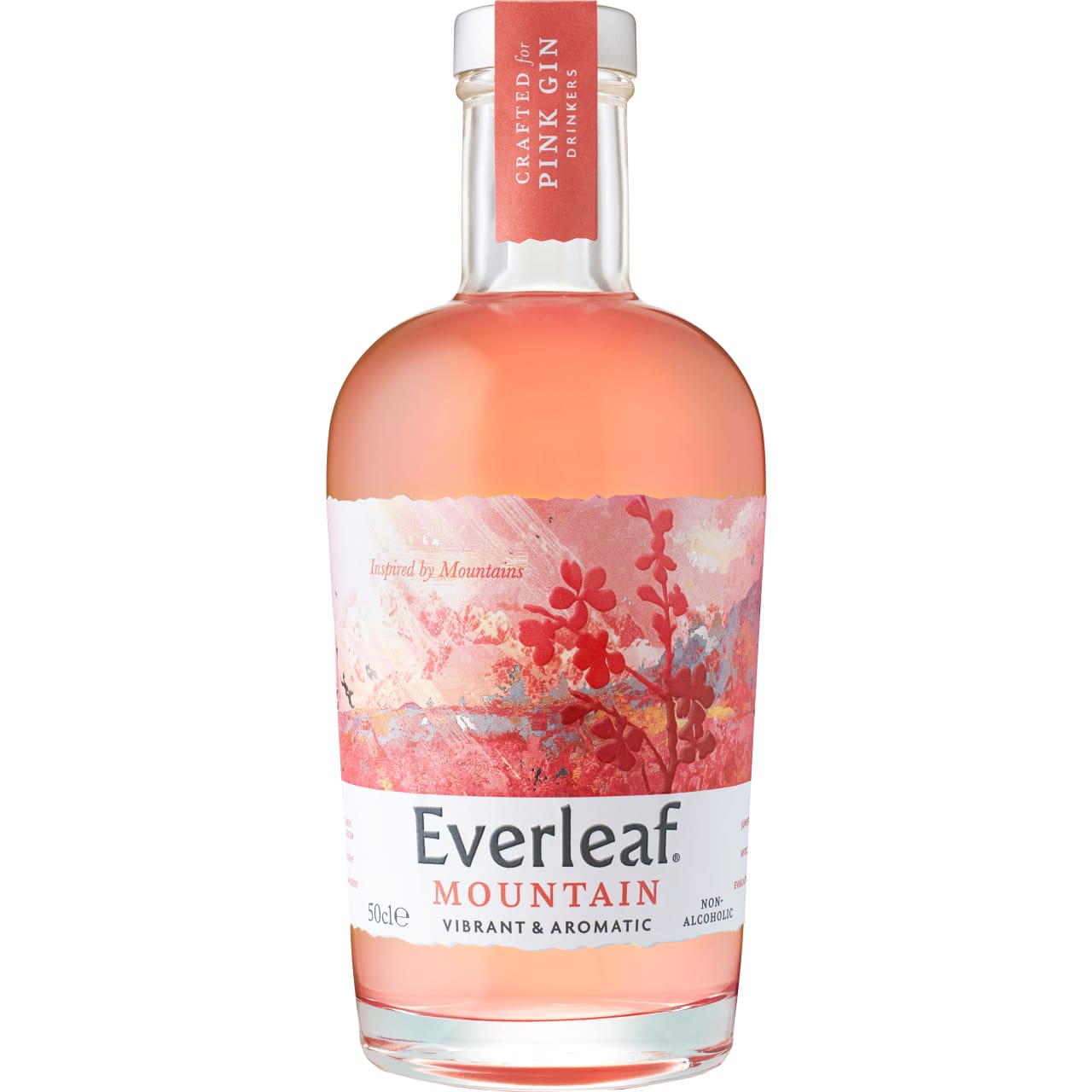 Everleaf mountain is a non-alcoholic aperitif that is a blend of 12 sustainbly sourced botanicals including rosehip, strawberry and cherry blossom.