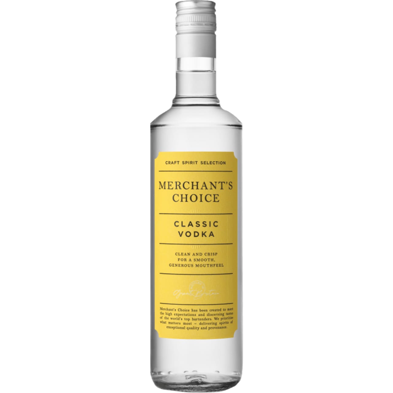 The wheat comes through offering up a generous mouthfeel and a slight cereal note. Overall, the vodka is clean and crisp.
