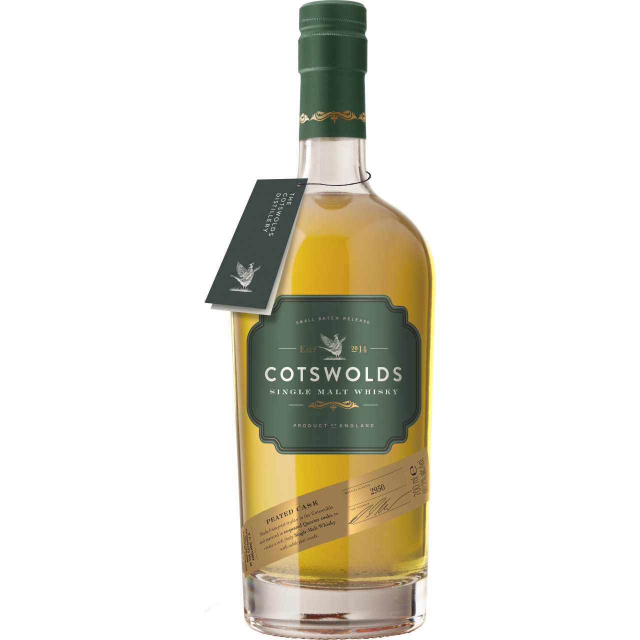 Delightful and moreish whisky with subtle hints of peat smoke on the palate which complement the vanilla notes from the oak and the fruitiness of our spirit.